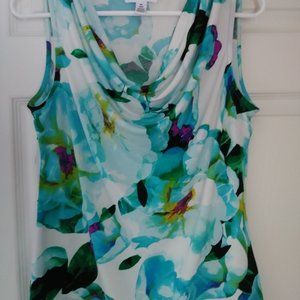 Calvin Klein Floral sleeveless top